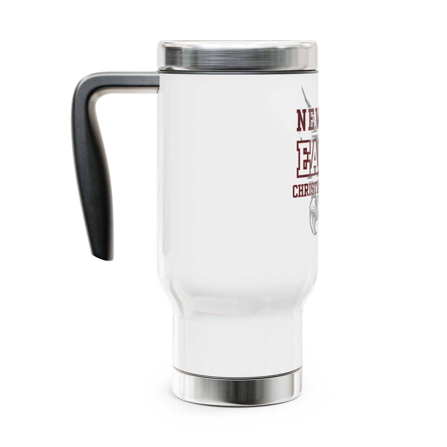 New Life Eagles Stainless Steel Travel Mug | Christian Academy Gift, Coffee Cup, Personalized Travel Mug, Durable Drinkware